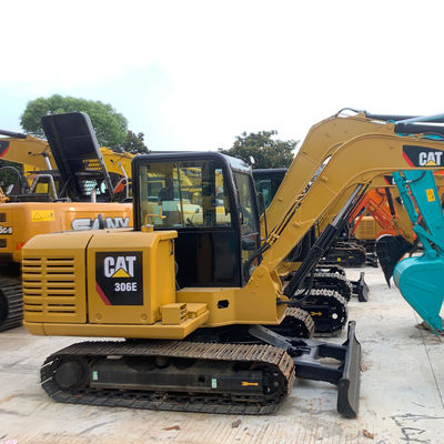 Công trình xây dựng đường phố sử dụng máy đào CAT306E Máy đào CAT cũ 5795kg