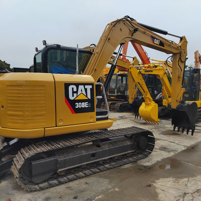 Máy đào bằng tay màu vàng mạnh mẽ thủy lực sử dụng CAT Excavator Crawler loại 2 CAT308D
