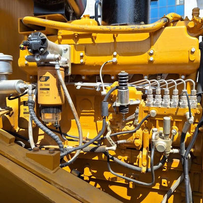 Xây dựng sử dụng máy nén lưng CAT 966H 6T tải 2 tay máy kéo máy nén lưng