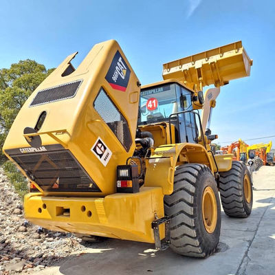 Xây dựng sử dụng máy nén lưng CAT 966H 6T tải 2 tay máy kéo máy nén lưng