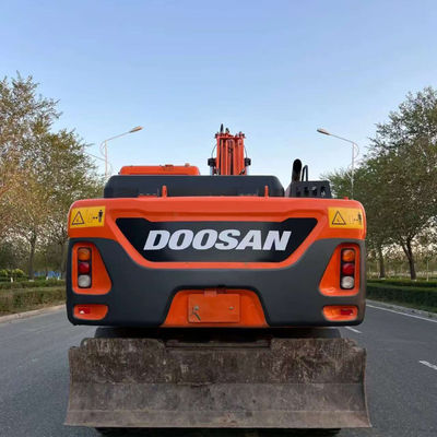 Doosan DX210W Xe đào bánh xe cũ Máy đào mini thủy lực tay thứ hai 20100 kg