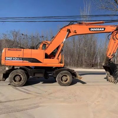 Doosan 210w-7 sử dụng bánh Excavator Digger 115kW cho ngành công nghiệp khai thác mỏ