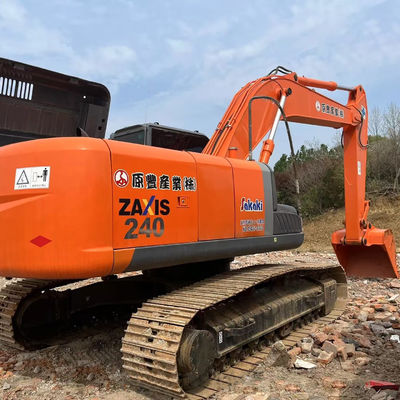 Hitachi sử dụng ZX240 Hydraulic Crawler Excavator tay thứ hai 23.5 Ton Digger