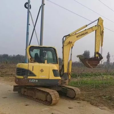 Phân dụng Hyundai 60 Excavator Digger Mini Hydraulic Crawler Excavator 5850kg