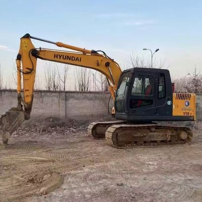 Hyundai R110-7 Cỗ máy đào crawler sử dụng Máy đào tay thứ hai 11200kg 0,30-0,59m3 Xô