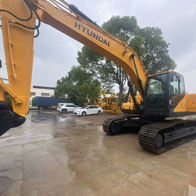 Xây dựng cũ Excavator Hyundai 220lc-9s màu vàng tay hai Excavator