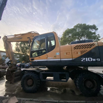 Hyundai 210W-9 Xe đào bánh xe cũ Thiết bị xây dựng Hyundai 20560kg