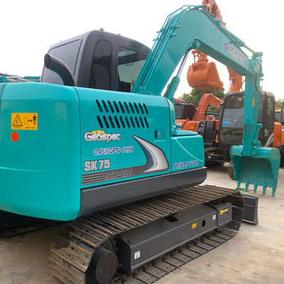 7000 Kg máy đào thủy lực sử dụng Kobleco Sk75 41kw Digger cho xây dựng