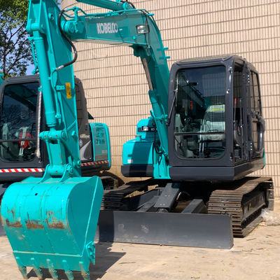 7000 Kg máy đào thủy lực sử dụng Kobleco Sk75 41kw Digger cho xây dựng