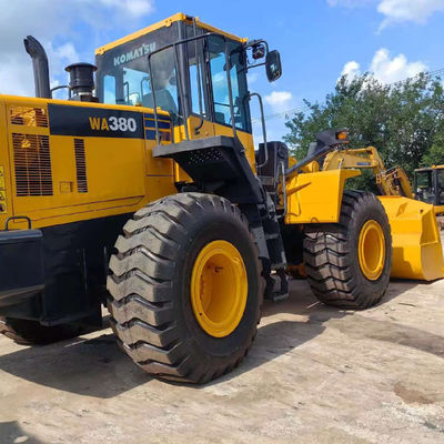 Công suất nặng 146kW Komatsu WA380 Loader bánh xe cũ 5 tấn tải cho nông nghiệp