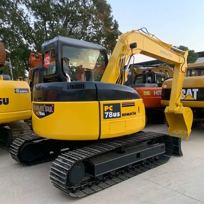 Máy đào Komatsu cũ Pc78 7,67 Tons Máy đào bò tay hai cho xây dựng