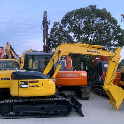 Máy đào Komatsu cũ Pc78 7,67 Tons Máy đào bò tay hai cho xây dựng