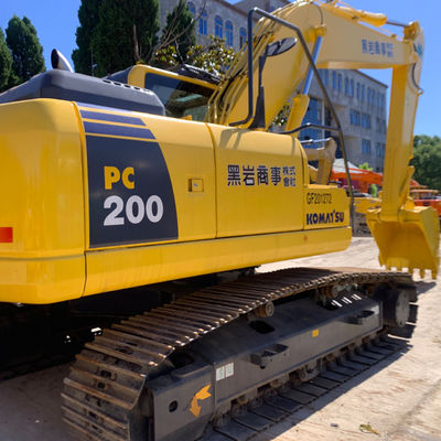 Máy đào Komatsu PC200 cũ Máy máy xây dựng tay thứ hai Nước làm mát