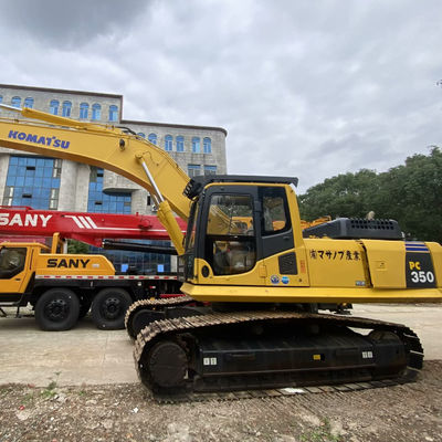 Màu vàng Komatsu PC350 Máy đào Komatsu sử dụng 32300kg Cho khai thác mỏ xây dựng
