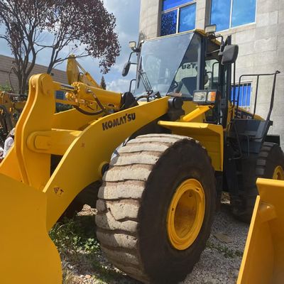 Công trình xây dựng sử dụng Komatsu WA470 Loader 204kW Nước làm mát Loader tay thứ hai