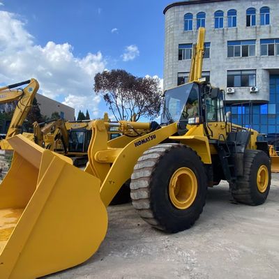 Công trình xây dựng sử dụng Komatsu WA470 Loader 204kW Nước làm mát Loader tay thứ hai
