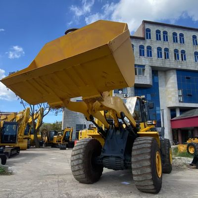 Công trình xây dựng sử dụng Komatsu WA470 Loader 204kW Nước làm mát Loader tay thứ hai