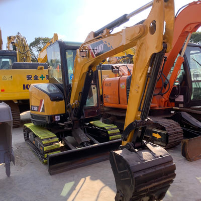 Đất di chuyển được sử dụng SANY 35U Excavator Digger nước làm mát Màu vàng