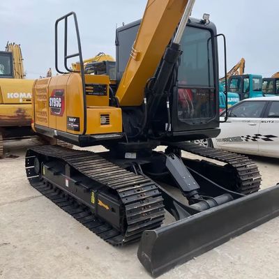 Màu vàng Máy khai quật mini SANY 95c Máy khai quật tay hai 9180kg