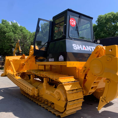 SHANTUI SD22 sử dụng thủy lực Crawler Bulldozer 23400kg Cho xây dựng