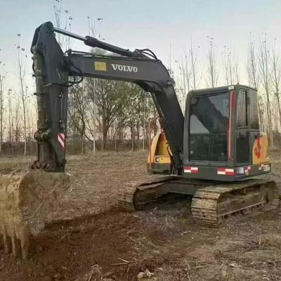 Volvo 80D sử dụng Mini Excavator Digger 42kw 2100rpm Cho xây dựng đường bộ