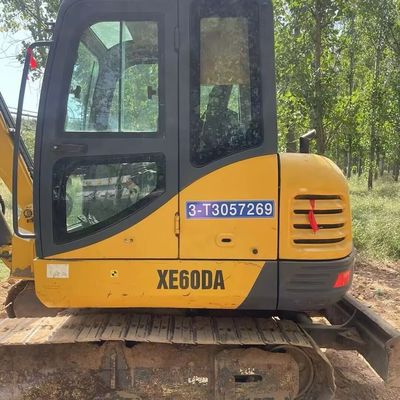 Màu vàng XCMG Digger Excavator Digger Xcmg 60DA Máy đào lướt nhỏ
