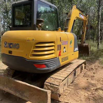 Màu vàng XCMG Digger Excavator Digger Xcmg 60DA Máy đào lướt nhỏ