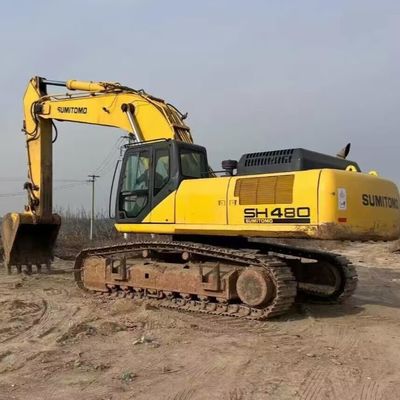 Thiết bị xây dựng đã qua sử dụng Máy đào lớn SUMITOMO SH480 để xử lý vật liệu