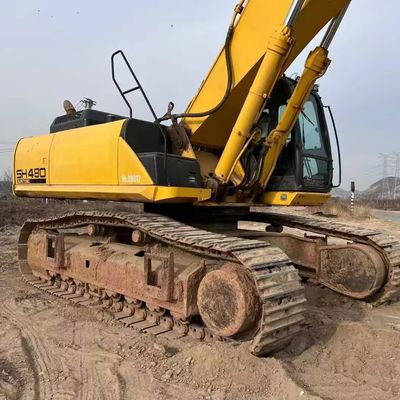 Thiết bị xây dựng đã qua sử dụng Máy đào lớn SUMITOMO SH480 để xử lý vật liệu