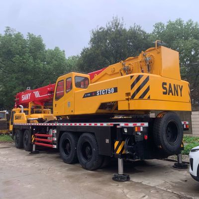 75 tấn tải sử dụng Sany 750 Crane Xây dựng thủy lực xe tải cũ Crane