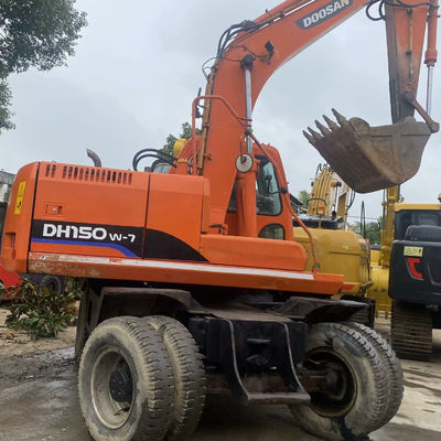 Doosan 150w-7 Máy đào bánh xe tay thứ hai Máy đào thủy lực sử dụng